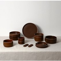 에라토 옳음 2인 그릇세트 13p, 브라운, 공기 2p + 대접 2p + 찬기 대 2p + 중 2p + 원접시 + 래머킨 소 2p + 수저받침 2p
