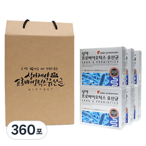 상아제약 프로바이오틱스 유산균 6개월분 선물세트, 2g, 360포