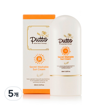 퓨토 워셔블 선크림 SPF30 PA++++, 5개, 60ml