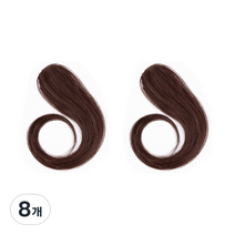 잇츠리빙 앞머리 가발 25cm, 8개, 밝은 갈색