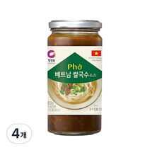 청정원 베트남 쌀국수 소스, 4개, 370g