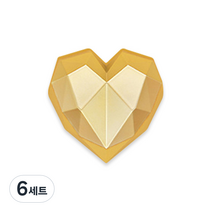 디씨네트워크 하트 차량용 방향제 매트골드 넘버5, 6세트, 넘버5향