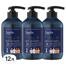 제이멜라 인 잉글랜드 위드 토트넘 남성용 우드세이지 앤 씨솔트 헤어 샴푸, 500ml, 12개