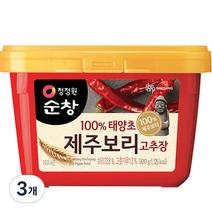 청정원 제주보리 고추장, 500g, 3개