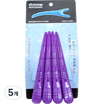 바다가 퍼펙트 헤어클립 4p, 딥퍼플, 5개