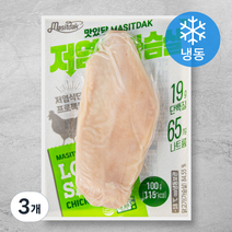 맛있닭 저염 닭가슴살 (냉동), 100g, 3개