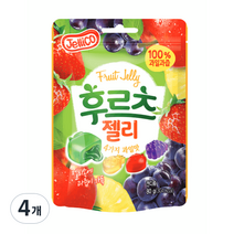 청우식품 후르츠 젤리, 80g, 4개