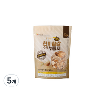 현미찹쌀 수제 누룽지, 400g, 5개