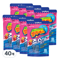 롯데제과 젤리셔스 죠스바 젤리 볼, 50g, 40개