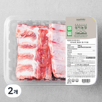한돈 성지농장 등갈비 찜용 (냉장), 500g, 2개