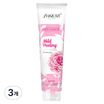 샤카트 페이스 바디 각질 제거 필링젤 로즈향, 310ml, 3개