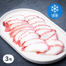 자숙문어 다리 슬라이스 횟감 (냉동), 100g(20미), 3개