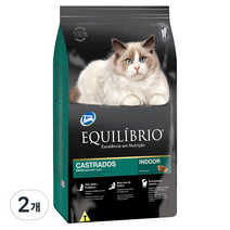 이퀼리브리오 캐스트레이티드 시니어캣 인도어 고양이 사료, 닭, 1.5kg, 2개