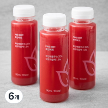 올가니카 파인비트 과채주스, 190ml, 6개