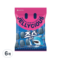젤리셔스 죠스바 젤리, 70g, 6개