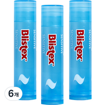 블리스텍스 센시티브 립밤 4.25g, 무향, 6개