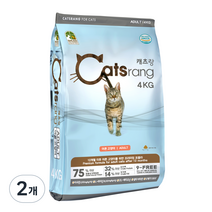 캐츠랑 어덜트 고양이 사료, 4kg, 2개