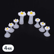 고급 실리콘 토우 세퍼레이터 3 x 2 cm 2p + 2.2 x 2 cm 6p 세트, 플라워, 4세트