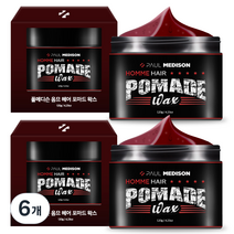 폴메디슨 옴므 헤어 포마드 홀딩 왁스, 120g, 6개