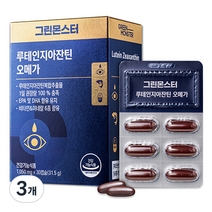그린몬스터 루테인지아잔틴 오메가3, 30캡슐, 3개, 30정