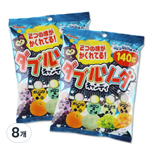 카바야 더블 소다향 캔디, 140g, 8개