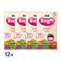 요미요미 주스 125ml, 과일믹스, 12개