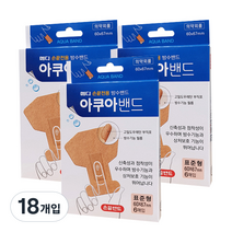 메디코리아 손끝전용 아쿠아밴드 표준형 6p, 18개입