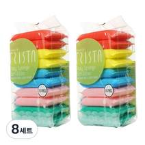 쓰리스타 별표 폴리 스폰지 수세미, 10매, 8세트