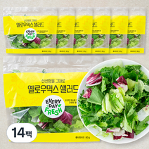 신선함이 그대로 엘로우믹스 샐러드, 80g, 14팩