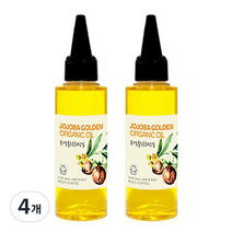 유기농 골든 호호바오일, 100ml, 4개