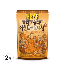 바프 카라멜 솔티드 아몬드 앤 프레첼, 190g, 2개