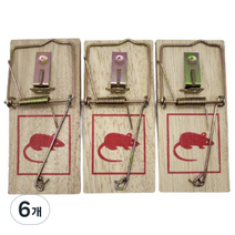 제이오 강력 철 스프링 쥐덫 마우스 트랩, 3개입, 6개