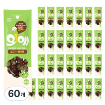 강아지 오예 간식, 혼합맛(소고기/해조류), 20g, 60개
