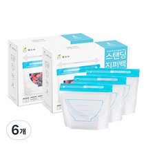 레디시 와이드 스탠딩 지퍼백 중형 20p, 6개, 중(M)