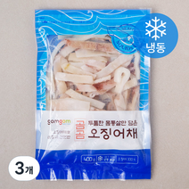 곰곰 두툼한 몸통살만 담은 오징어채 (냉동), 400g, 3개
