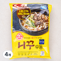 오뚜기 니꾸우동 2인분, 534g, 4개