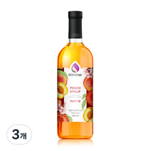 포모나 복숭아 시럽, 3개, 1L