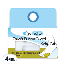 쏘소프티 포렉스 실리콘 새끼 발가락 보조기 화이트 Free, 4세트