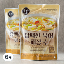 올반 키친 담백한 북어 해장국, 480g, 6개