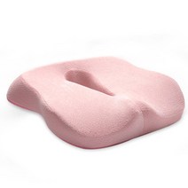 라이징 꼬리뼈 보호 컬러 쿠션 도넛방석, 핑크