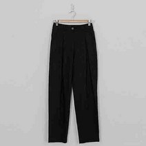 여성용 데일리 코튼 핀턱 팬츠