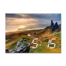 홈마인 LED 시계 캔버스 프린팅 액자 자연 시리즈 A3, A3 HM ECO 18