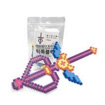 틱톡블럭 톡톡 끼우는 디폼블럭 야광 요술봉 세트 NO13807, 혼합색상