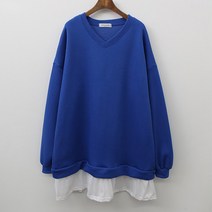 후니네 모던레이어드 임산부 기모 맨투맨 티셔츠