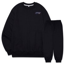 디엘크리 남성용 밸리미나 스몰로고 맨투맨 조거트레이닝 세트