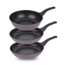 키친아트 프리미엄 파스텔 프라이팬 3p 세트, 프라이팬 26cm 2p + 궁중팬 26cm, 혼합색상