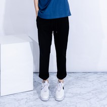 남성용 더간지 베이직 일자핏 밴딩 코튼팬츠