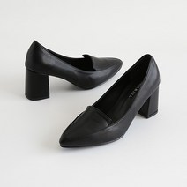 잭앤질 수제 뾰족코 통굽 펌프스 7cm JC2652