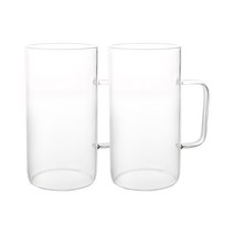 벨르디자인 버츄오 네스프레소 내열유리 머그컵 650ml, 투명, 2개