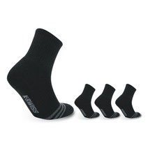 케이스위스 남성용 스포츠 프론트 스트라이프 중목 양말 4족, 26(M)